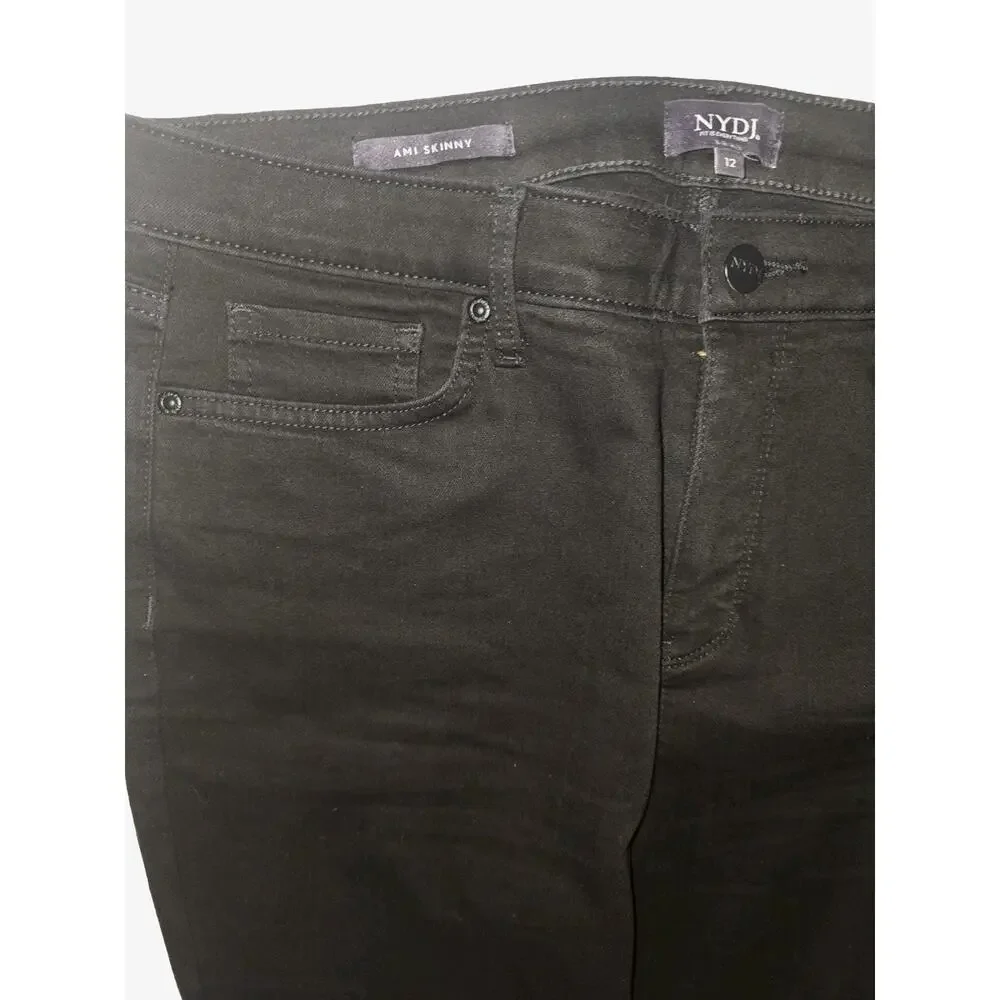 NWOT 12 Women's Black Ami Skinny Lift Tuck Jeans by NYDJ MSRP $99 - Picture 6 of 8